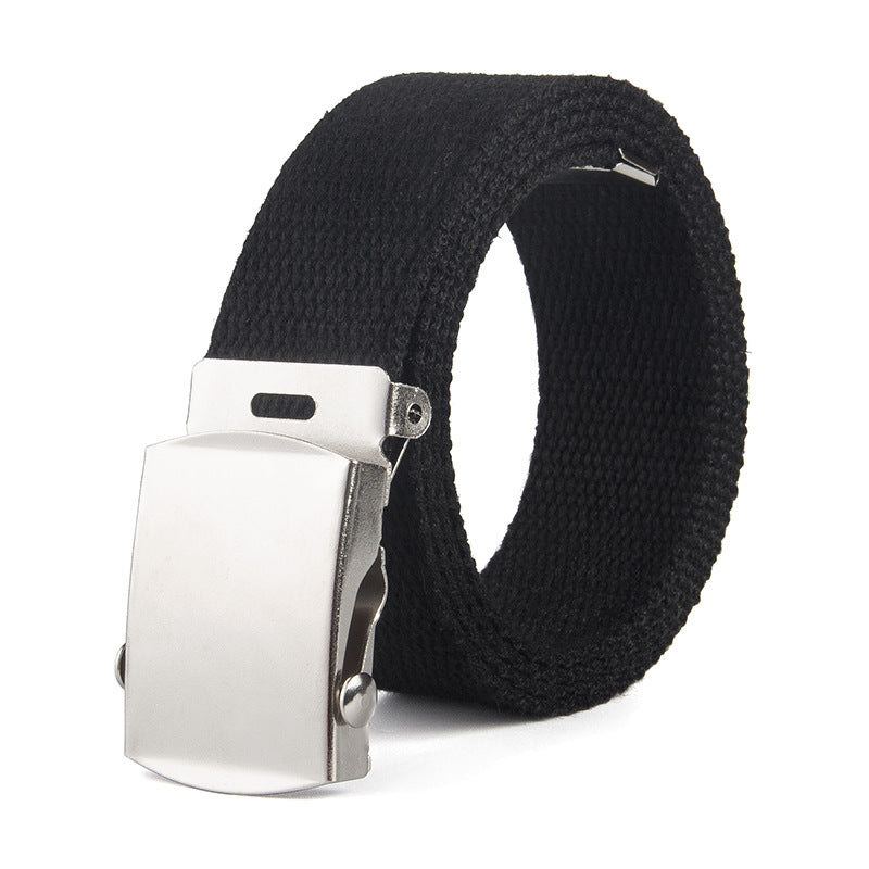 25mm Children's Belt Trendy Fashion Kids Universal Trousers Belt Thickened Rolling Buckle Canvas Belt Men's Children's Wear Belt