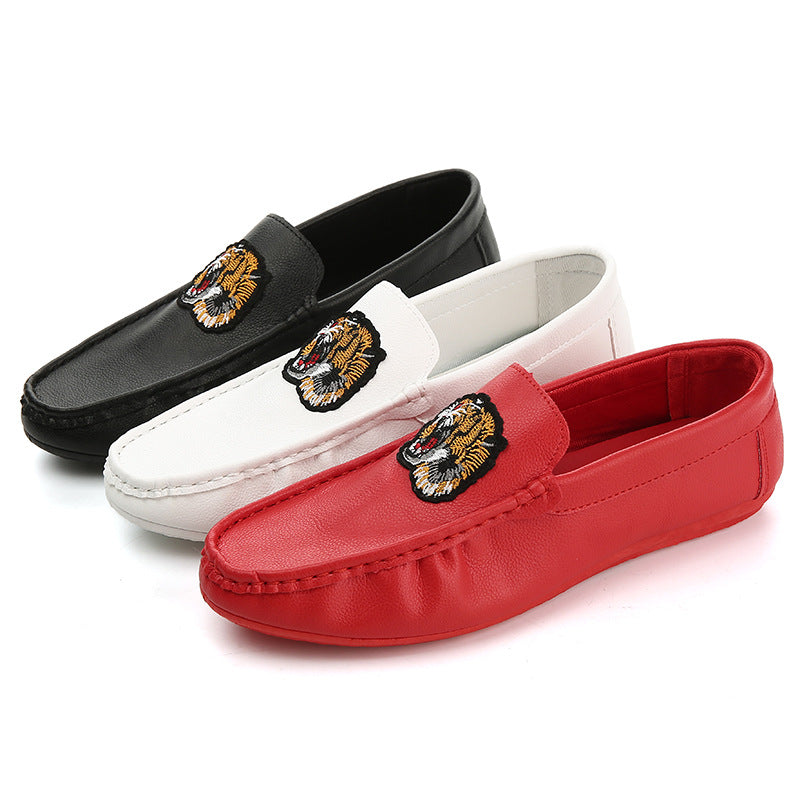 Men's Loafers Summer Korean Style Low-Top Casual Shoes Versatile Slip-On Driving Shoes Comfortable and Breathable