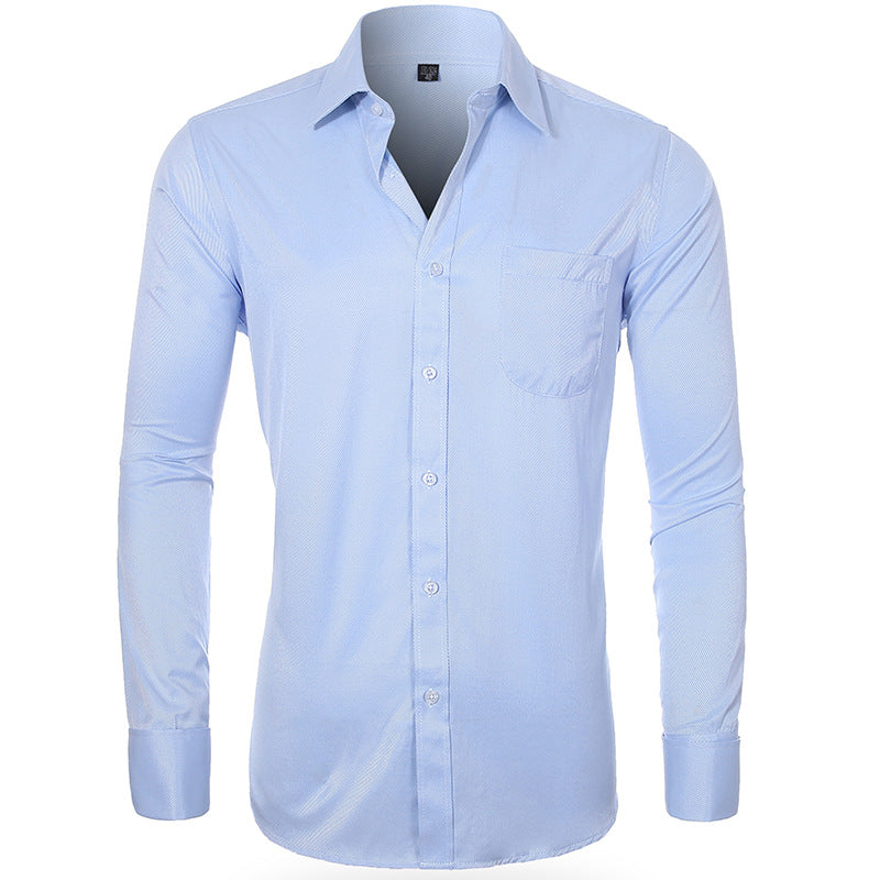 Cross-border Shirt Men's Casual Spring and Summer ebay Business Men's French Cufflinks plus size Men's Shirt