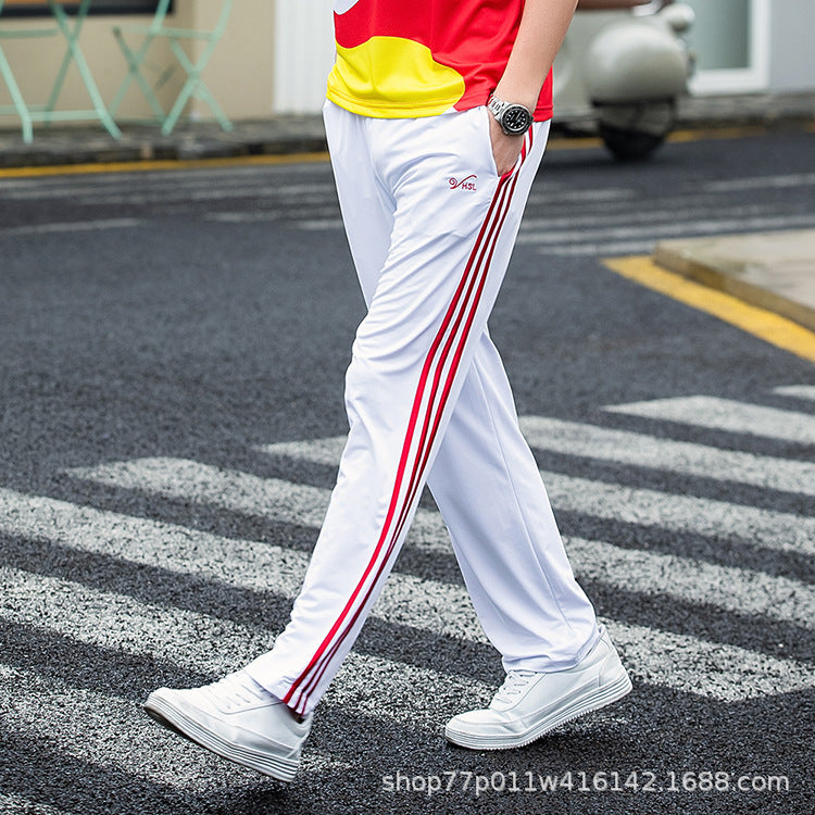 Jiamusi Sports Suit Summer Men's and Women's South Korean Silk Short-sleeved Half-sleeved Dream Team Aerobics Square Dance Group Costume