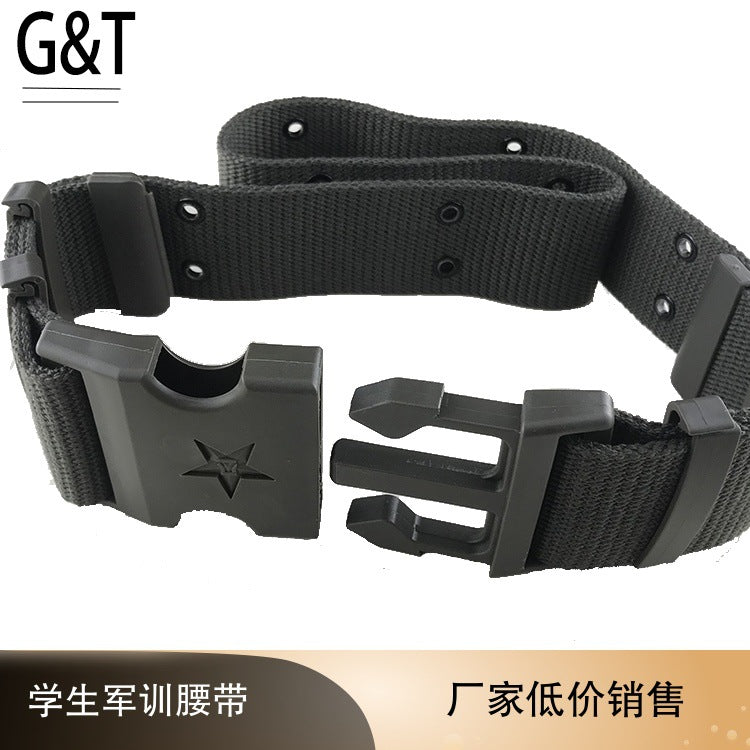 in stock wholesale student military training outer belt outdoor tactical belt woven performance with children's canvas belt