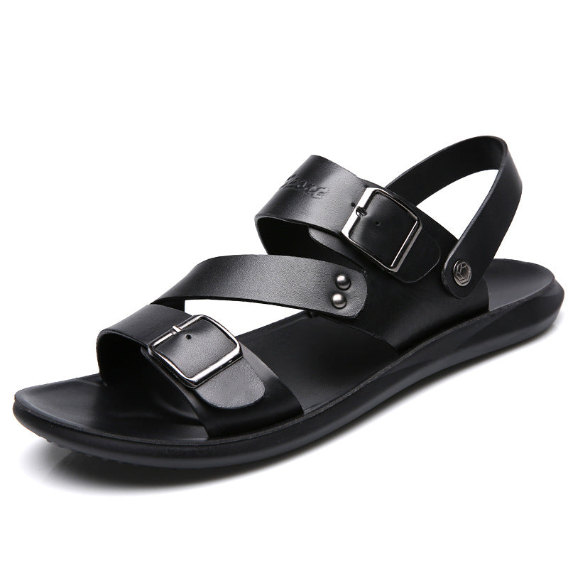 Cross-border plus size sandals men's casual trend beach shoes men's sandals and slippers shoes dual-purpose men's sandals in stock stock