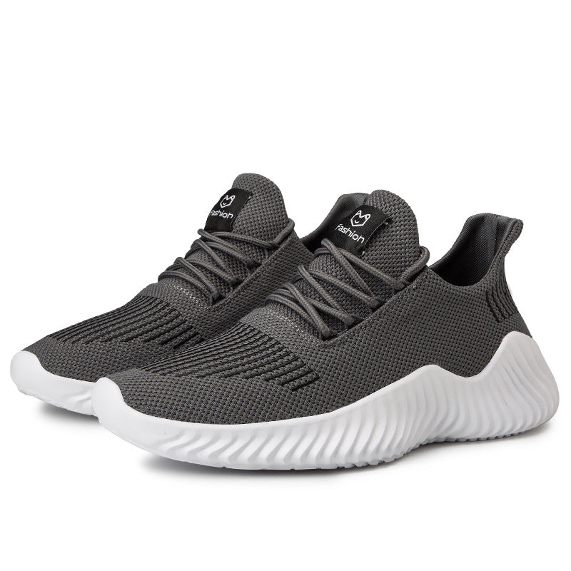 Cross-border large-size mesh sneakers 39-48 yards fashionable Korean fashion running men's shoes lightweight low-top sneakers