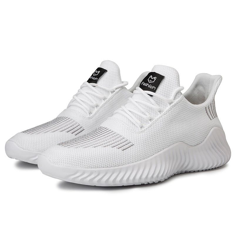 Cross-border large-size mesh sneakers 39-48 yards fashionable Korean fashion running men's shoes lightweight low-top sneakers