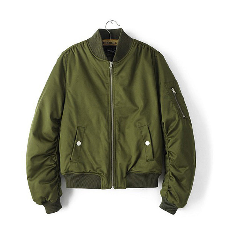 Winter Couple's Air Force Aviator Jacket Women's Fashion Brand Jacket European and American Style Vintage Baseball Jacket Cotton Coat