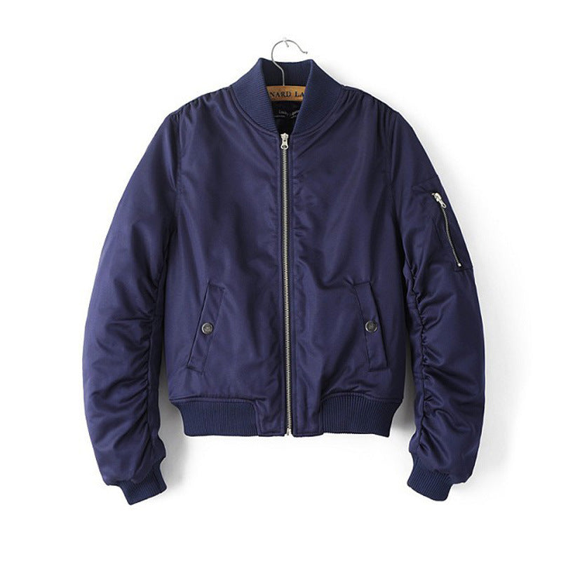 Winter Couple's Air Force Aviator Jacket Women's Fashion Brand Jacket European and American Style Vintage Baseball Jacket Cotton Coat