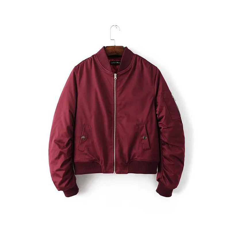 Winter Couple's Air Force Aviator Jacket Women's Fashion Brand Jacket European and American Style Vintage Baseball Jacket Cotton Coat