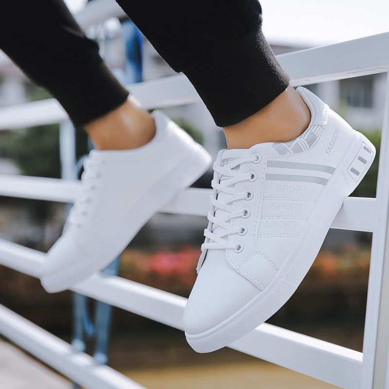 Spring New Shoes Men's Korean-style Fashionable White Shoes All-match Casual Sports Trendy Shoes Men's Sneakers for Students