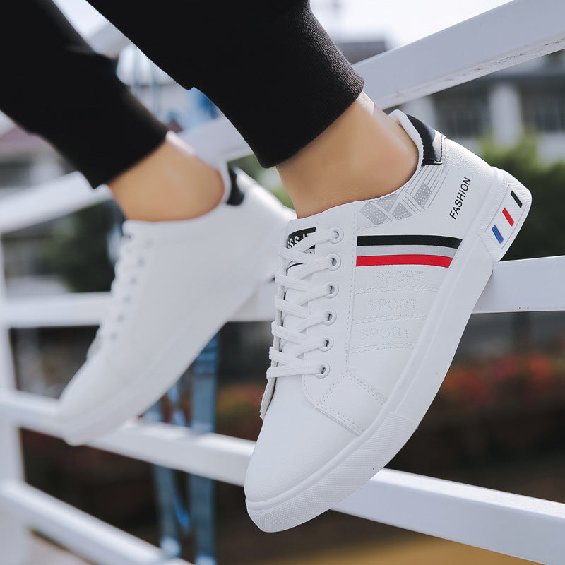 Spring New Shoes Men's Korean-style Fashionable White Shoes All-match Casual Sports Trendy Shoes Men's Sneakers for Students