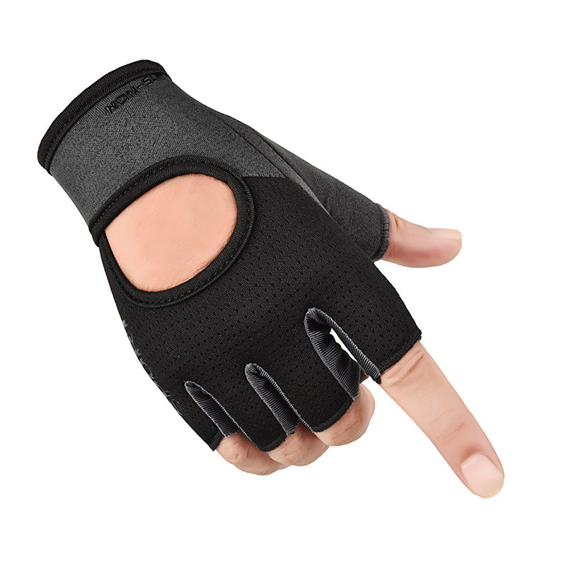 Fitness gloves wholesale men's and women's sports half finger non-slip breathable dumbbell training yoga equipment weightlifting gloves J5