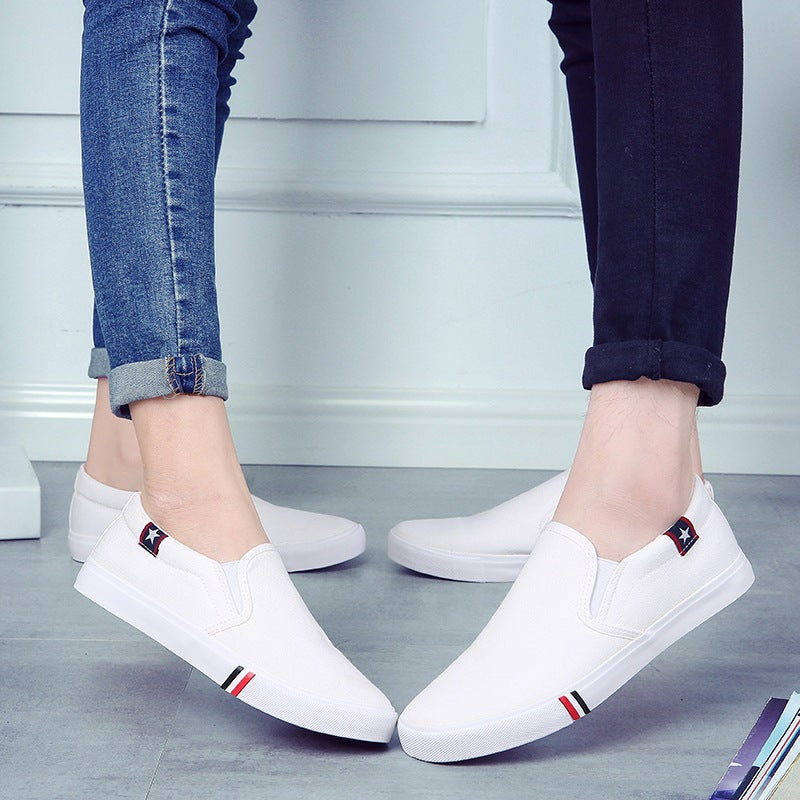 Spring and Autumn New Men's Canvas Shoes Men's Shoes Korean Style Lazy Footwear Casual Student Shoes Fashionable Sneakers for Men