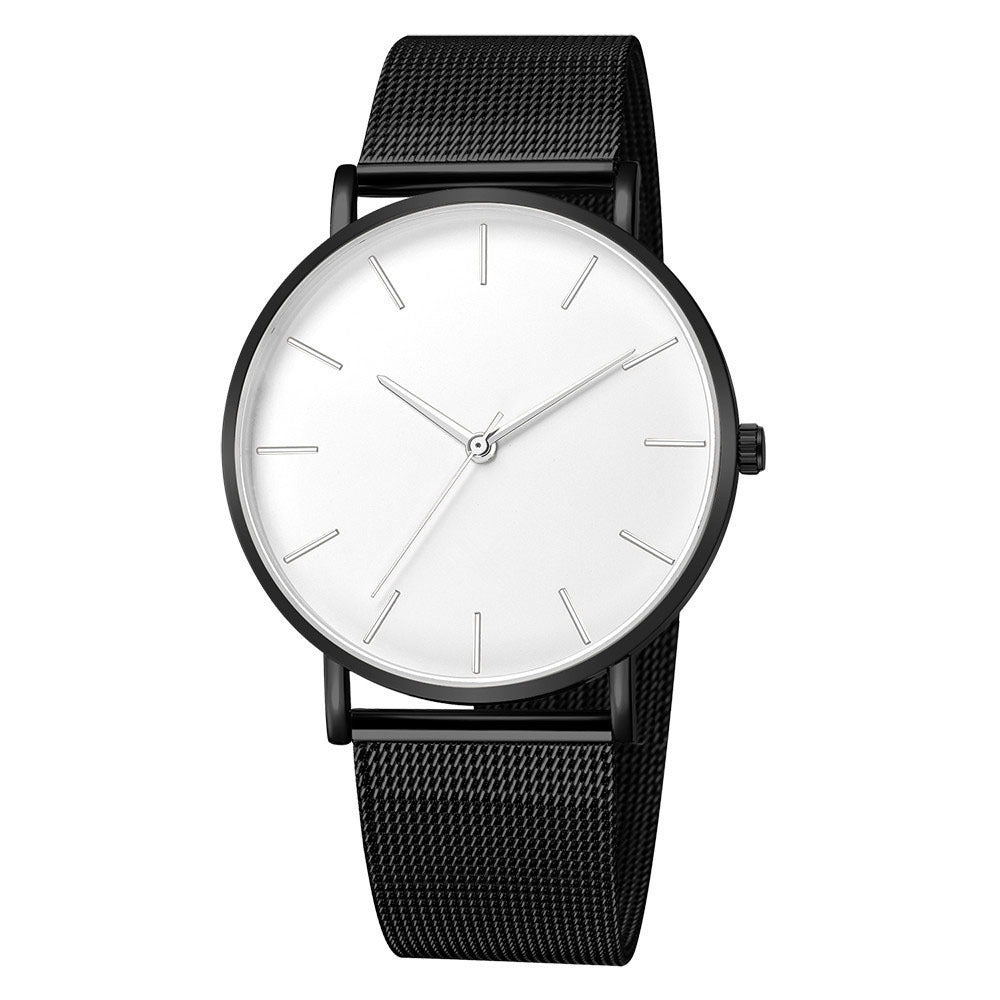 Geneva new men's watches ultra-thin simple mesh band watches men's watches foreign trade best selling men's watches wholesale