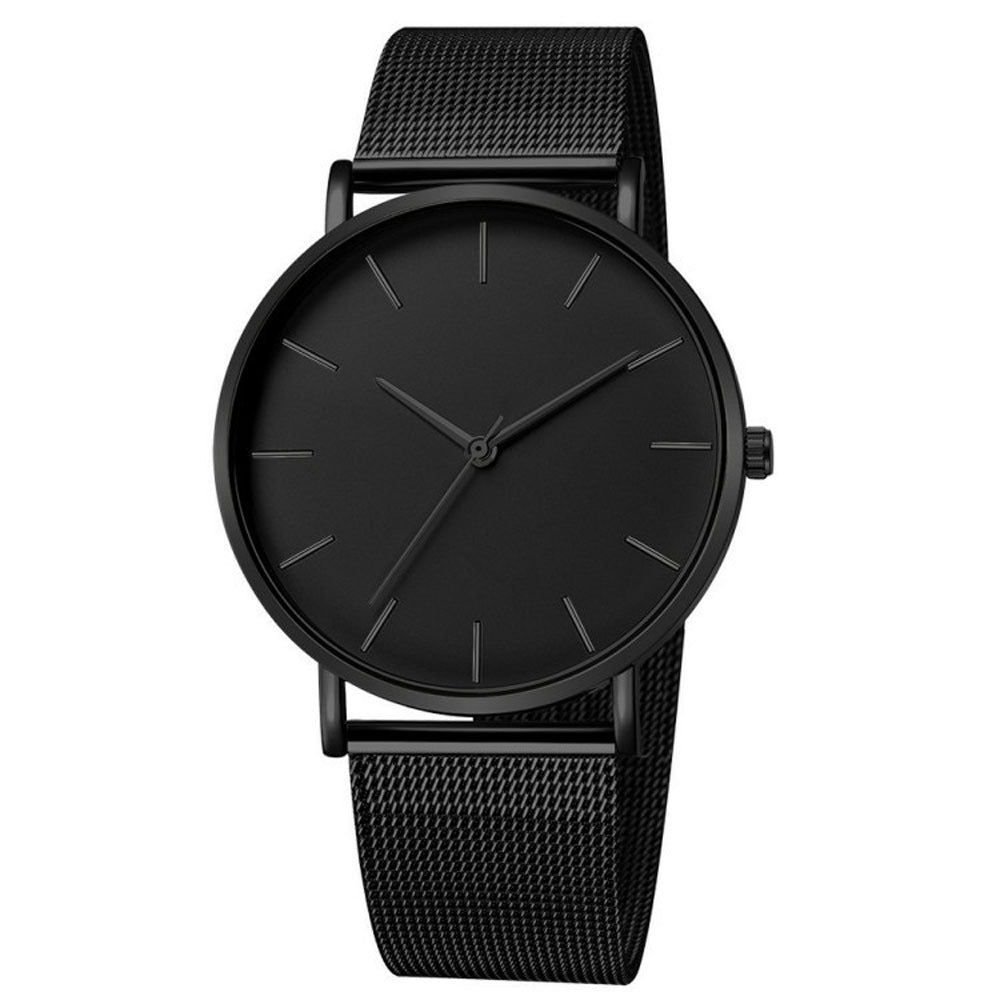 Geneva new men's watches ultra-thin simple mesh band watches men's watches foreign trade best selling men's watches wholesale