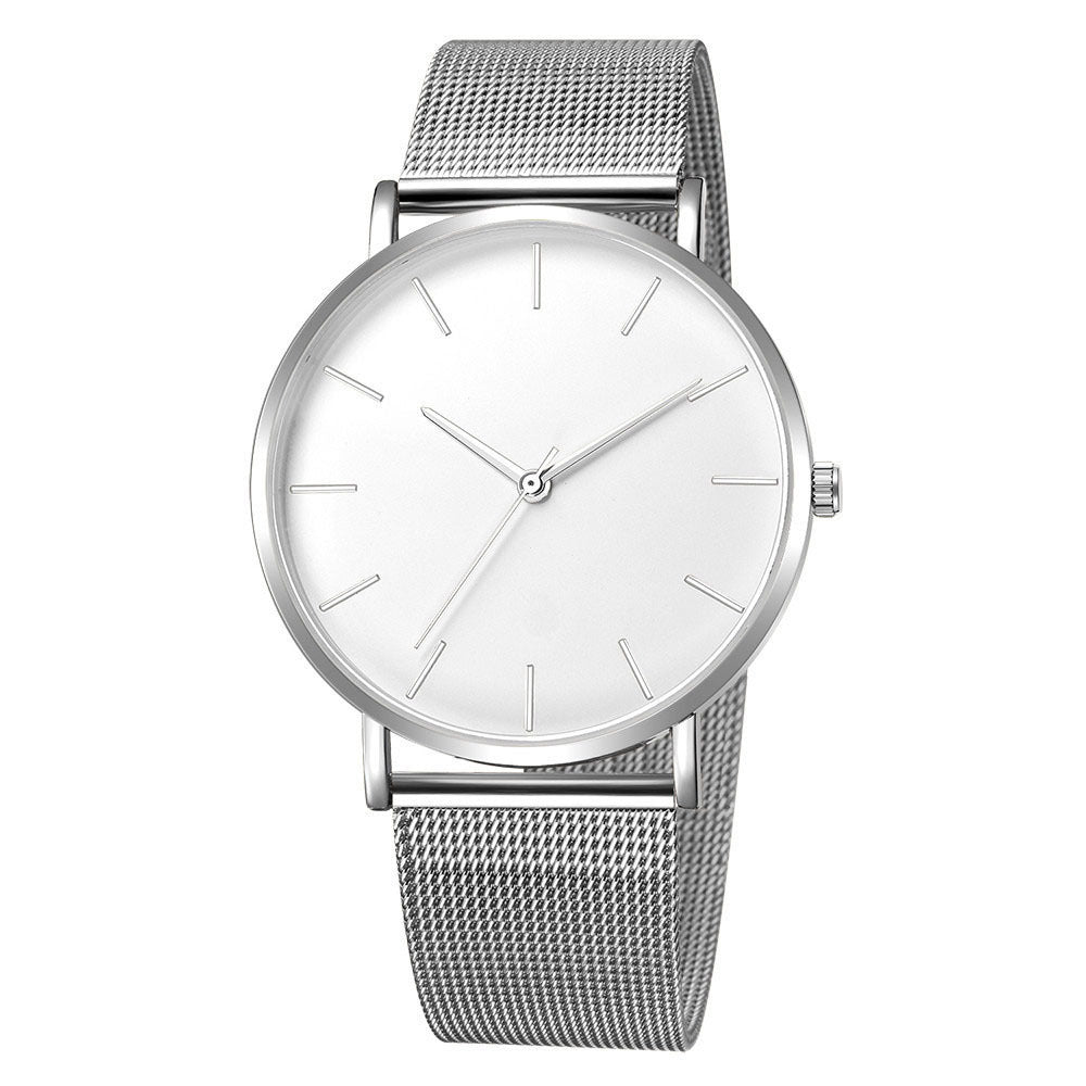 Geneva new men's watches ultra-thin simple mesh band watches men's watches foreign trade best selling men's watches wholesale