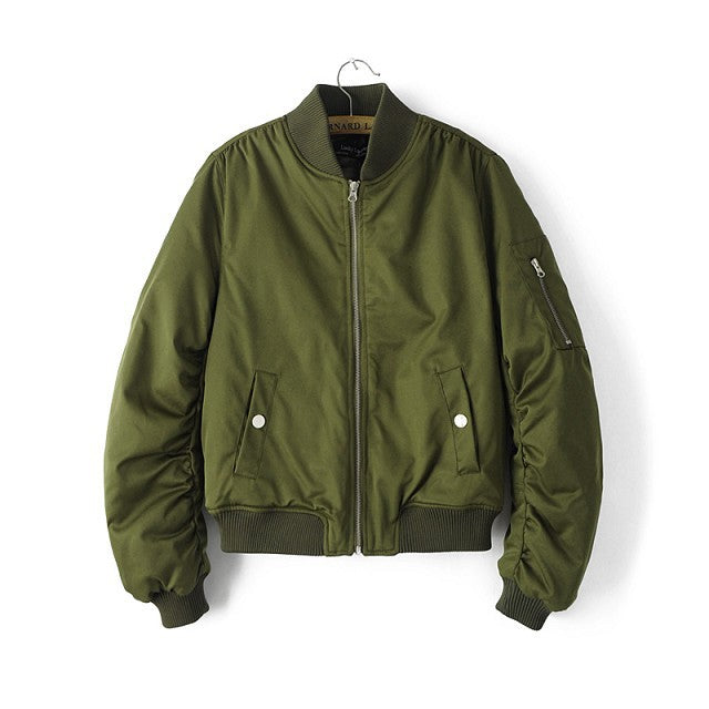 Winter Couple's Air Force Aviator Jacket Women's Fashion Brand Jacket European and American Style Vintage Baseball Jacket Cotton Coat