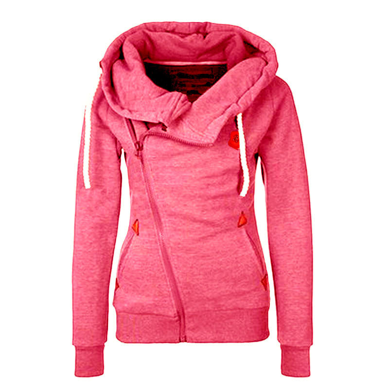 Wish AliExpress New European and American Sweatshirt Cardigan Side Zipper Hoodie Jacket Women's Clothing