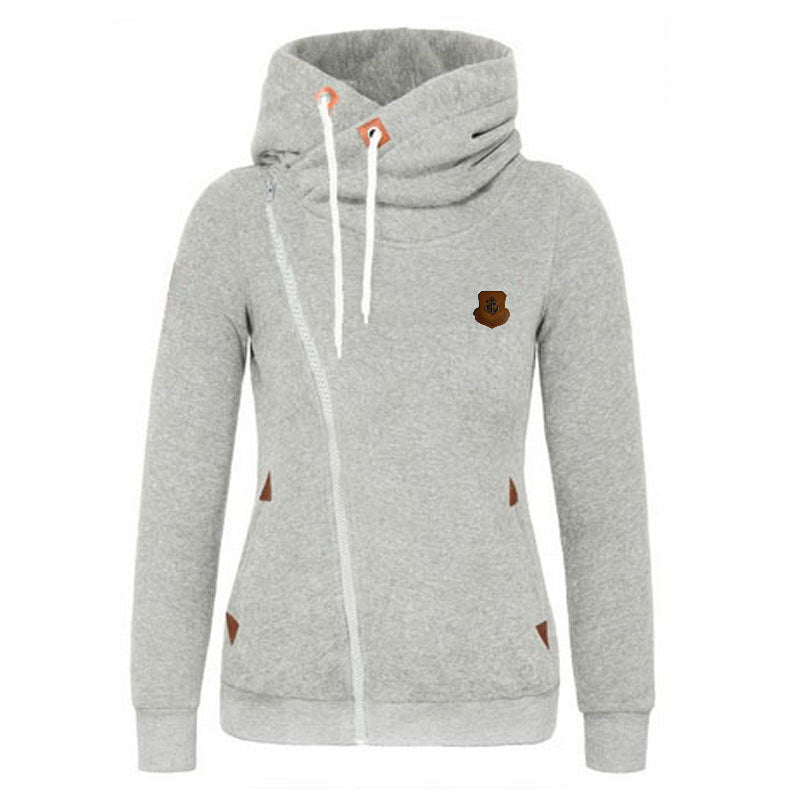 Wish AliExpress New European and American Sweatshirt Cardigan Side Zipper Hoodie Jacket Women's Clothing