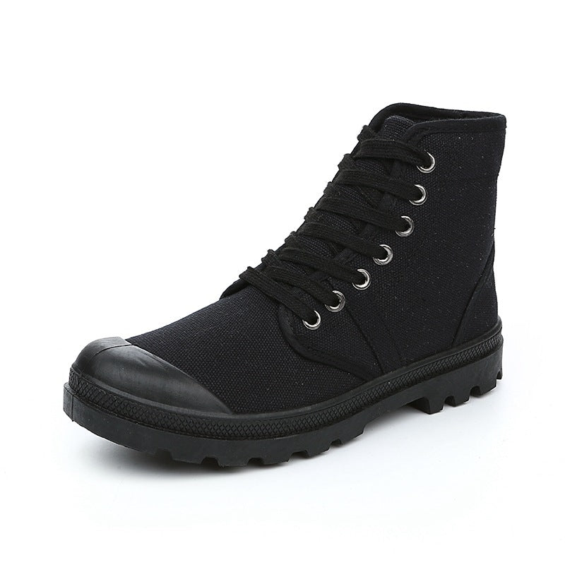 Autumn and winter canvas shoes casual retro men's and women's boots desert mountaineering help lovers shoes generation hair