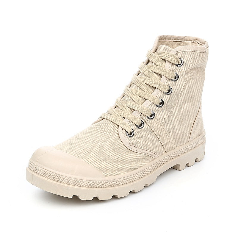 Autumn and winter canvas shoes casual retro men's and women's boots desert mountaineering help lovers shoes generation hair