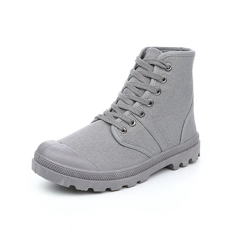 Autumn and winter canvas shoes casual retro men's and women's boots desert mountaineering help lovers shoes generation hair