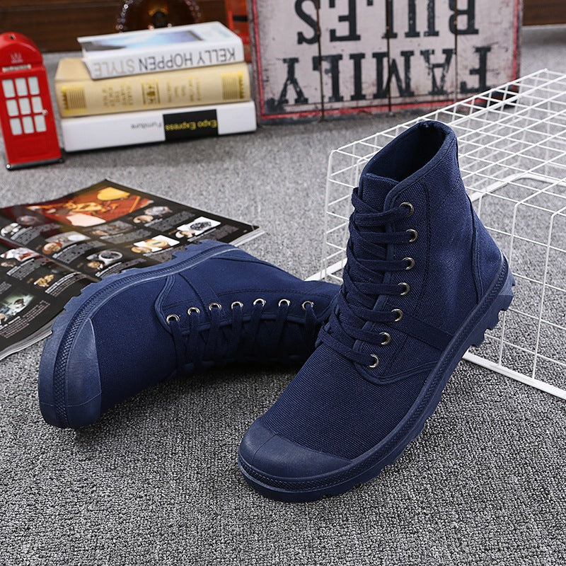 Autumn and winter canvas shoes casual retro men's and women's boots desert mountaineering help lovers shoes generation hair