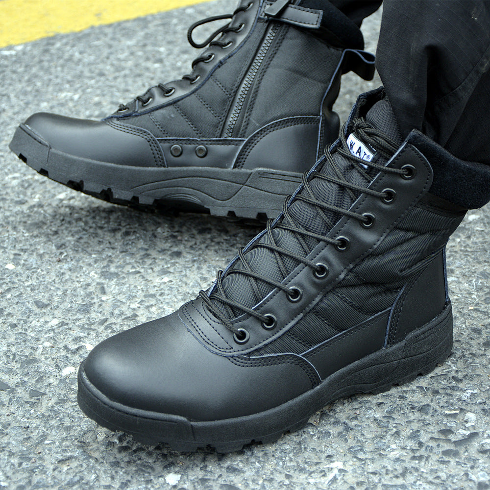Cross-border source outdoor desert boots high-top tactical boots military fan training boots men's military training shoes combat boots