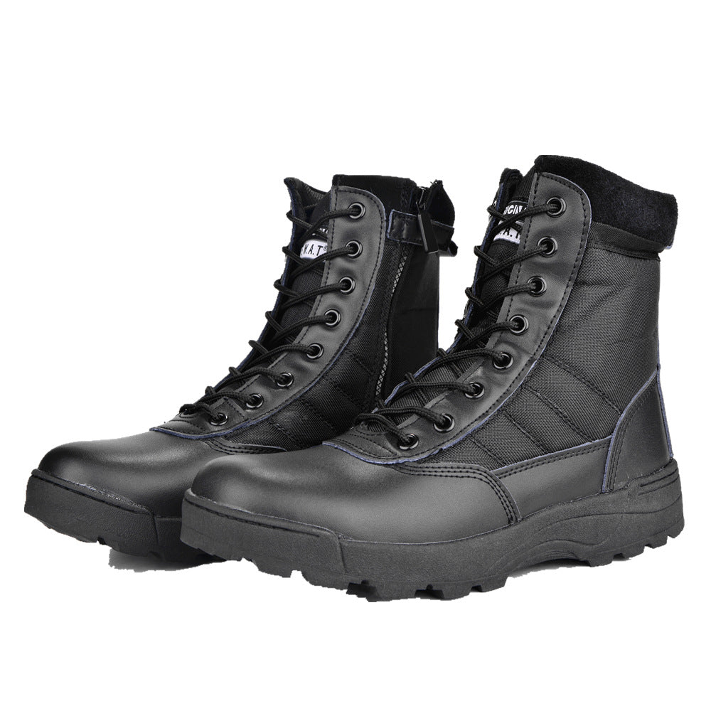 Cross-border source outdoor desert boots high-top tactical boots military fan training boots men's military training shoes combat boots