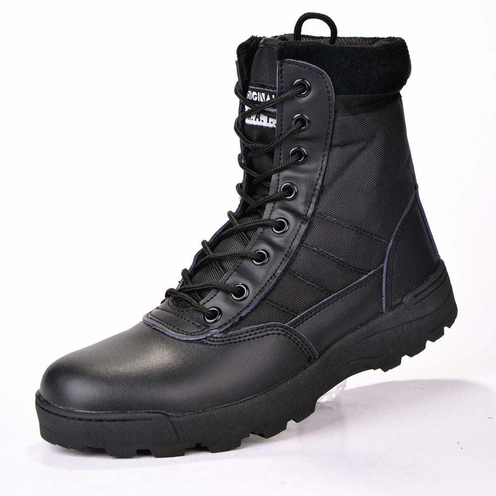 Cross-border source outdoor desert boots high-top tactical boots military fan training boots men's military training shoes combat boots
