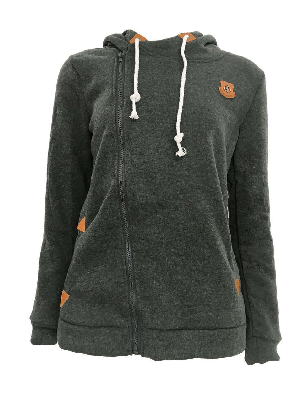 Wish AliExpress New European and American Sweatshirt Cardigan Side Zipper Hoodie Jacket Women's Clothing