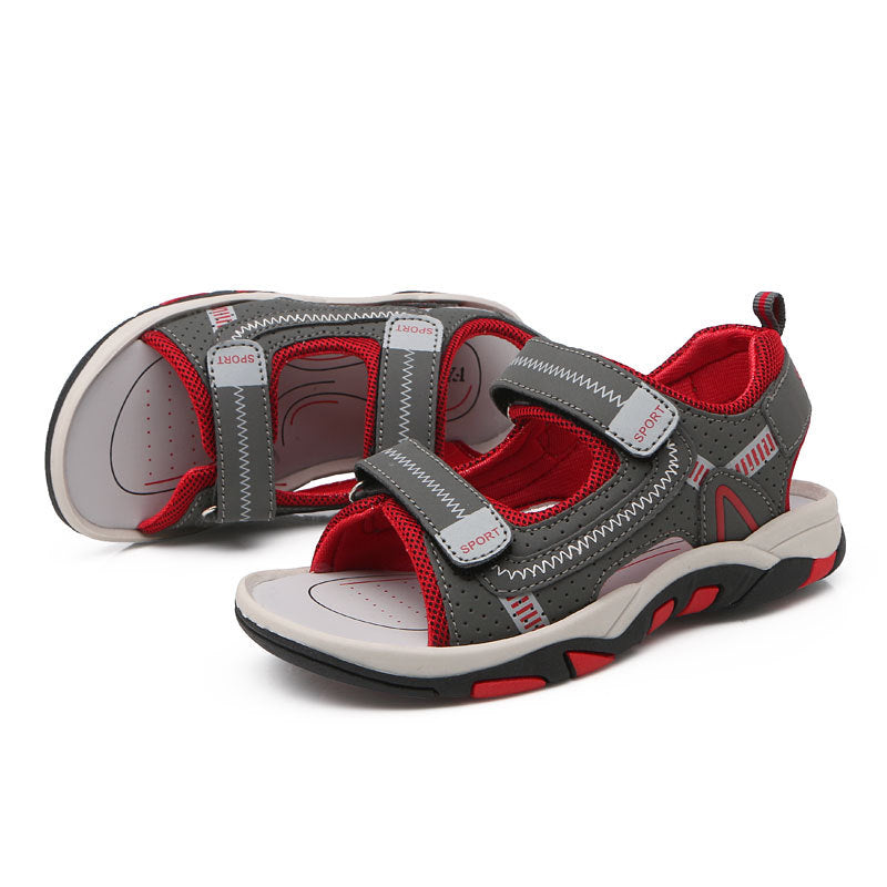 Cross-border boys sandals 2022 summer new foreign trade children's shoes children's sandals wholesale primary and secondary school students beach shoes