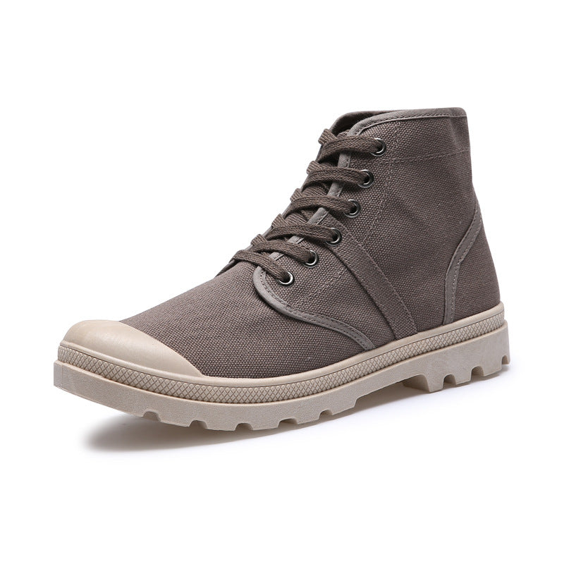 Autumn and winter canvas shoes casual retro men's and women's boots desert mountaineering help lovers shoes generation hair