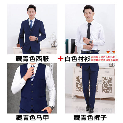 Autumn and Winter Professional suit Men's and Women's Coat Work Clothes Work Clothes Business Suit Interview Dress Suit suit Women's in stock