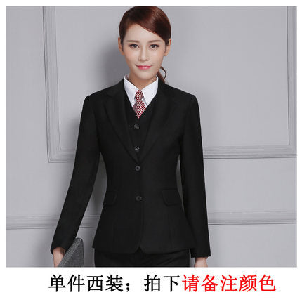 Autumn and Winter Professional suit Men's and Women's Coat Work Clothes Work Clothes Business Suit Interview Dress Suit suit Women's in stock