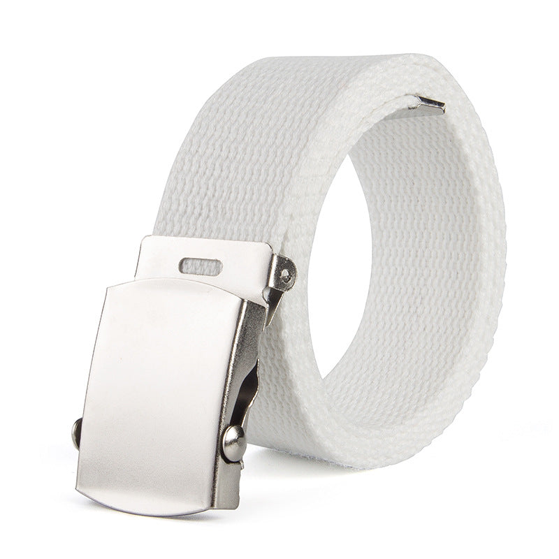 25mm Children's Belt Trendy Fashion Kids Universal Trousers Belt Thickened Rolling Buckle Canvas Belt Men's Children's Wear Belt