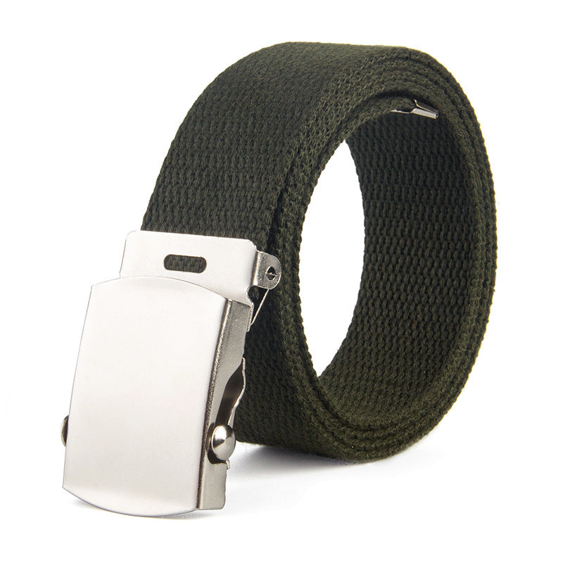 25mm Children's Belt Trendy Fashion Kids Universal Trousers Belt Thickened Rolling Buckle Canvas Belt Men's Children's Wear Belt