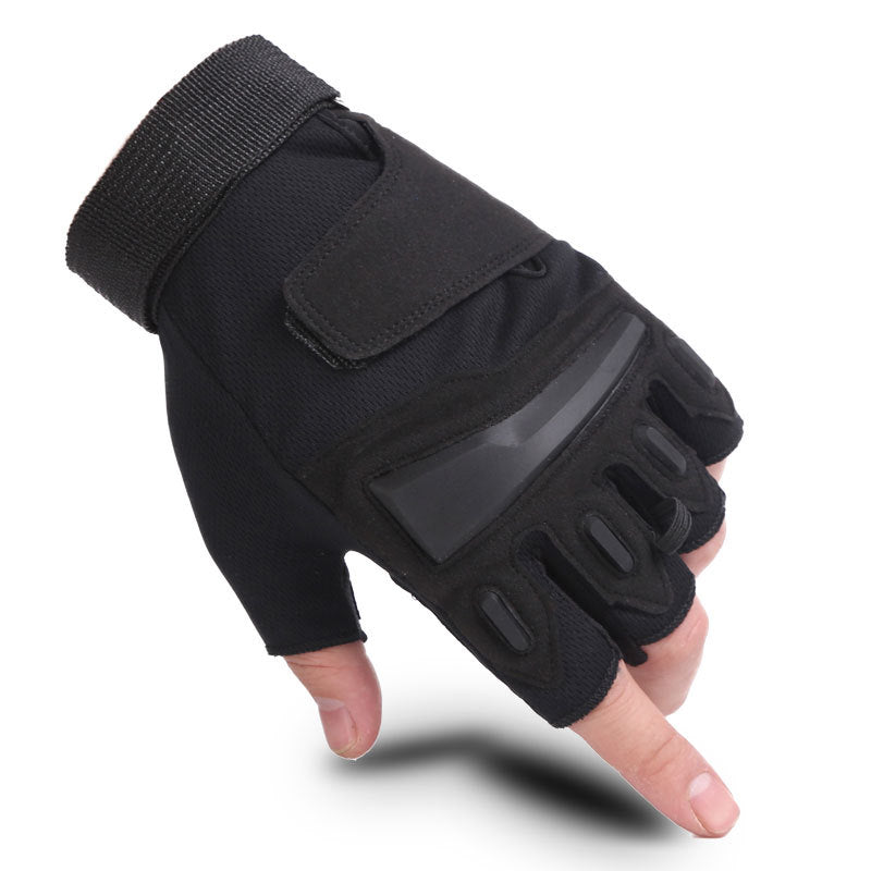 Tactical Gloves Summer Military Fans Outdoor Cycling Sports Fitness Equipment Dumbbells Non-Slip Wear-Resistant Half-Finger Wrist Guards