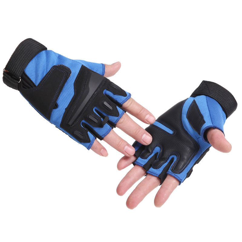 Tactical Gloves Summer Military Fans Outdoor Cycling Sports Fitness Equipment Dumbbells Non-Slip Wear-Resistant Half-Finger Wrist Guards
