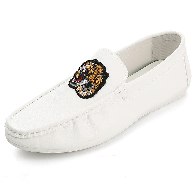 Men's Loafers Summer Korean Style Low-Top Casual Shoes Versatile Slip-On Driving Shoes Comfortable and Breathable
