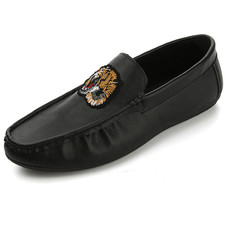 Men's Loafers Summer Korean Style Low-Top Casual Shoes Versatile Slip-On Driving Shoes Comfortable and Breathable