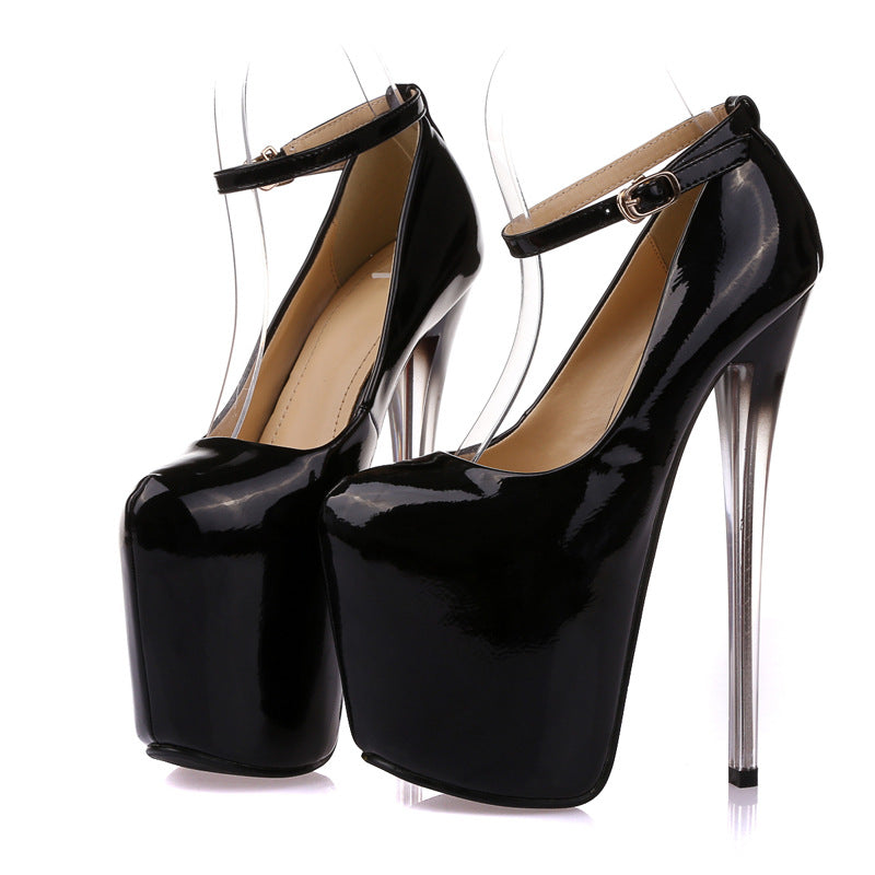 New Ultra-High Stiletto 19cm Nightclub Women's 22cm Flats Large Size 34-50 Sky-High Factory Direct Supply High Heels
