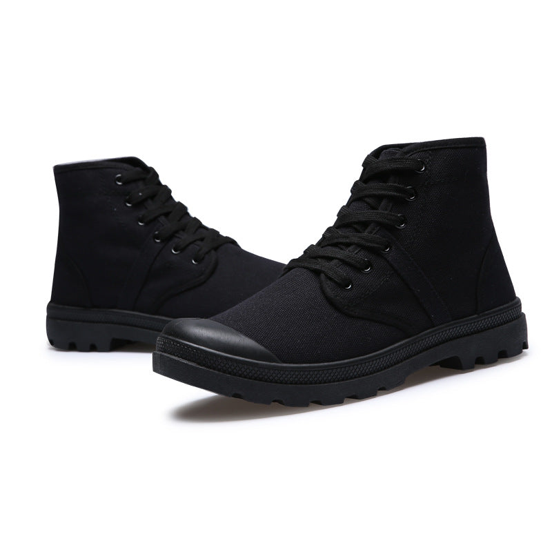 Autumn and winter canvas shoes casual retro men's and women's boots desert mountaineering help lovers shoes generation hair