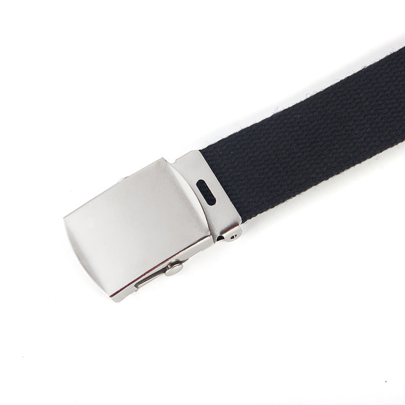 25mm Children's Belt Trendy Fashion Kids Universal Trousers Belt Thickened Rolling Buckle Canvas Belt Men's Children's Wear Belt