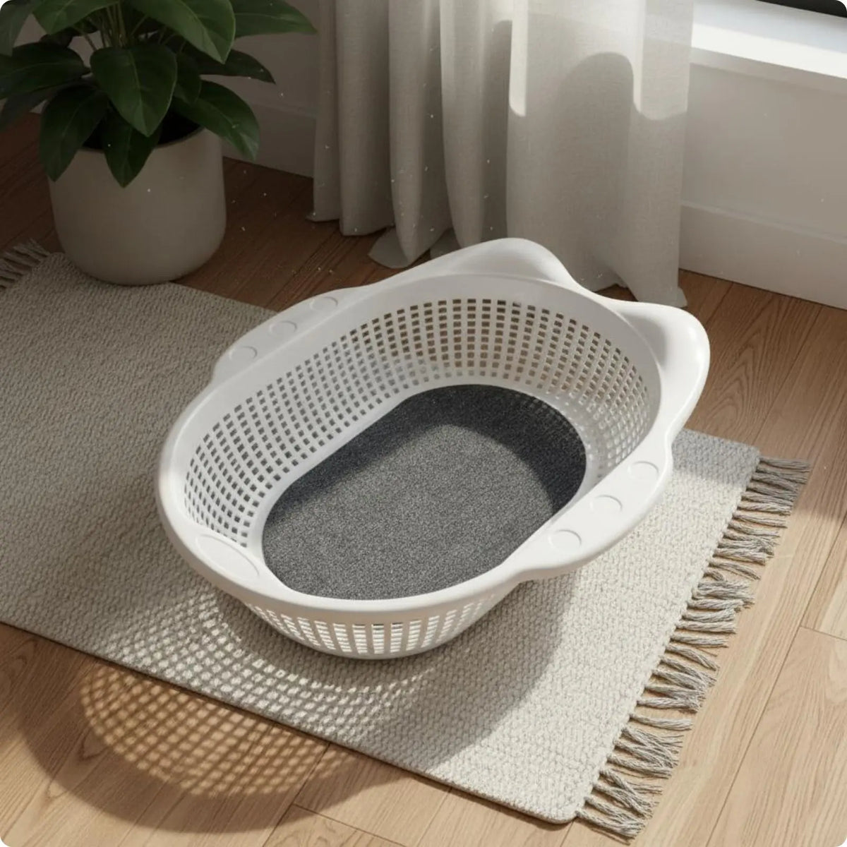 Pet Cat Bed Breathable Thickened Cat Basket with Mat Summer Cooling Indoor Pet Bedding Comfortable Soft Mat for Cats