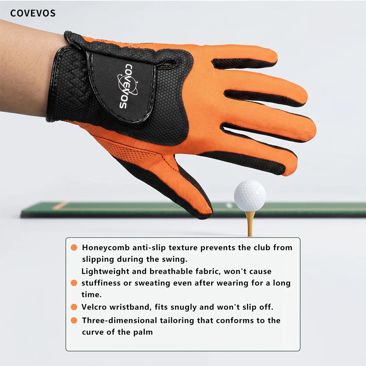 Golf Gloves, Non-Slip, Soft and Elastic, Available in Six Colors, Suitable for All Weather Conditions, Unisex