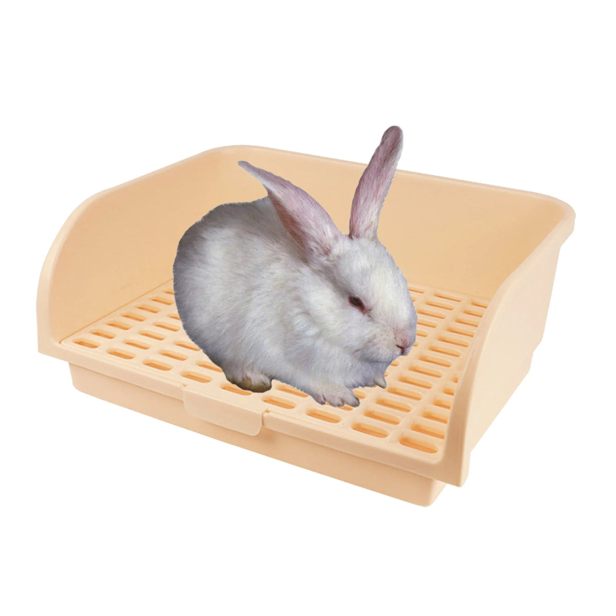 Large Rabbit Litter Box Litter Tray Toilet Pet Toilet Litter Bedding Box Potty for Ferret Bunny Small Animal