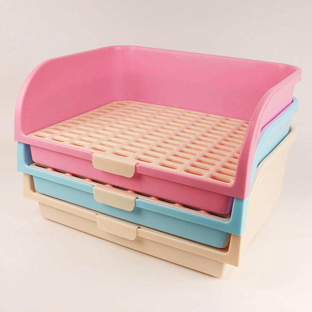 Large Rabbit Litter Box Litter Tray Toilet Pet Toilet Litter Bedding Box Potty for Ferret Bunny Small Animal