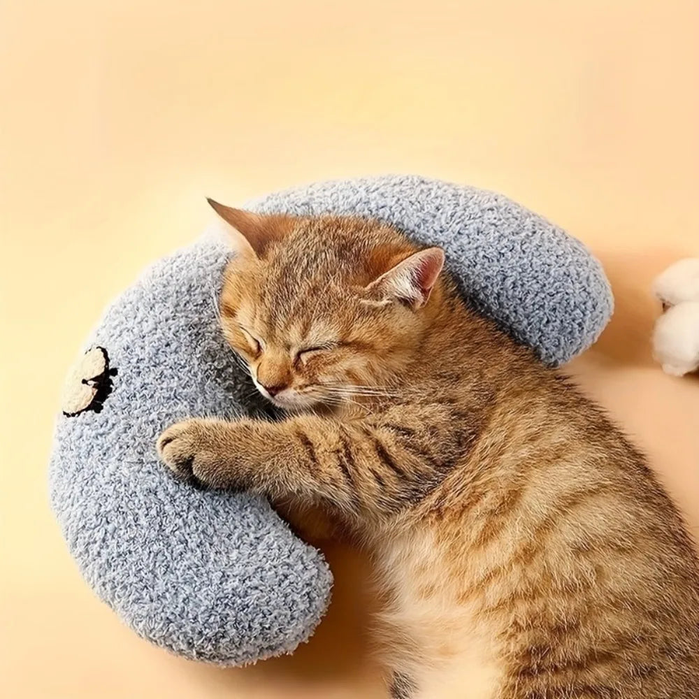 Soft Pet Pillow Cushion for Cats Dogs Thick Cotton Sleeping Headrest Comfortable Bite Resistant Pet Bed Accessory