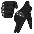 MOREOK Motorcycle Gloves for Men Women Carbon Fiber Knuckle Full-Protection Motocross Gloves Touchscreen Warm Dirt Bike Gloves