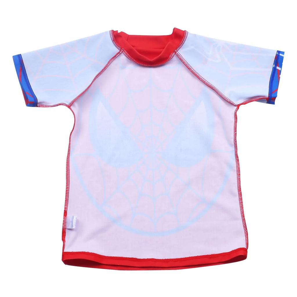 Boy Two Piece Suits Swimsuit Kid Short Sleeve Sunscreen Quick Drying Swimwear 3-10 Year Children Cool Cartoon Print Beachwear
