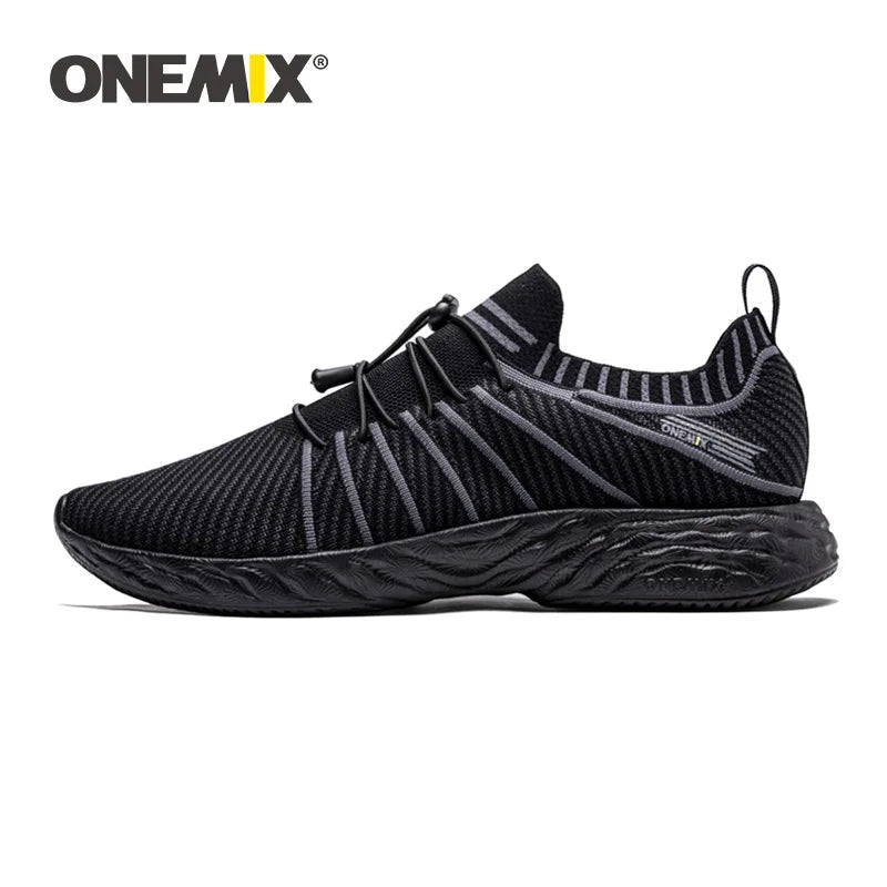 ONEMIX Lightweight Sneakers for Men Waterproof Breathable Wading Training Male Outdoor Anti-Slip Trekking Sports Stocked Shoes